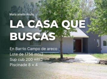 Casa de 5 ambientes, Carmen de Areco · Bella Propiedad en Barrio Privado. (Posibilidad de Financiación)