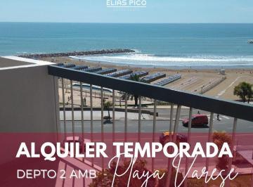 Departamento · 43m² · 1 Dormitorio · Alquiler Temporada 2 Amb Vista Al Mar - Playa Varese Mdp