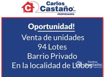 Terreno · 1000m² · Oportunidad! 94 de Lotes en Venta (Cerca de Lobos).
