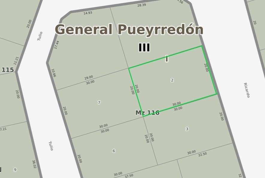 Lote de 600 m2 en Sierra de los Padres