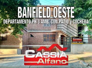 Departamento · 52m² · 3 Ambientes · 1 Cochera · Departamento - Banfield Oeste