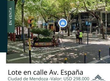 Terreno , Ciudad de Mendoza · Lote en Calle Av España