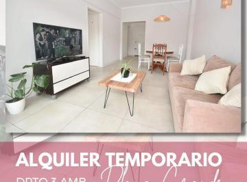 Departamento · 80m² · 2 Dormitorios · 1 Cochera · Alquiler Temporario 3 Amb con Cochera Playa Grande Mdp