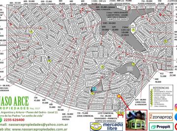 Terreno Venta 600m²  · Planos de Lotes en Venta en Sierra de Los Padres y Colina de Los Padres