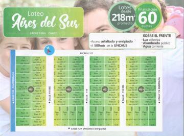 Terreno · 218m² · Loteo en Venta - Aires del Sur