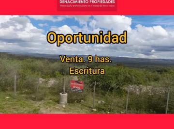 Campo · 92742m² · 1 Ambiente · Campo de 9 Hectáreas con Escritura en Mina Clavero