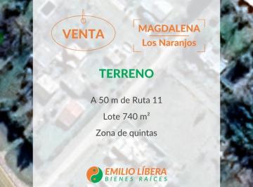 Terreno · 740m² · Terreno en Los Naranjos