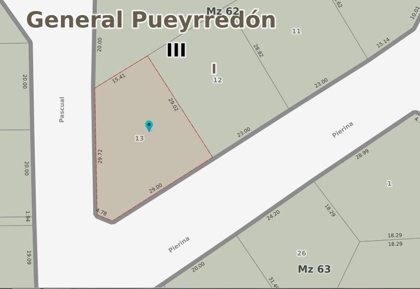 Lote en esquina 800m² en Sierra de los Padres