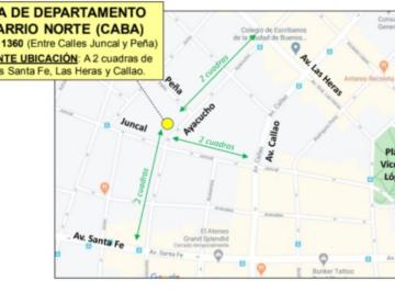 Departamento · 50m² · 2 Dormitorios · 1 Cochera · Departamento 3 Ambientes en Recoleta