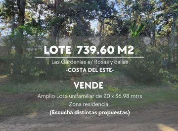 Terreno , Costa del Este · Lote de 739.60 m² Costa del Este