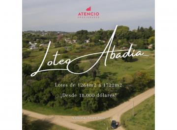 Terreno · 1264m² · ¡Loteo Abadía! Terrenos de 1264 m² a 1722 m² Desde 17.000 Dólares! Calle Minuanes - Victoria, Entre Rí