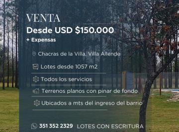 Terreno · 1057m² · Chacras de La Villa - Terreno en Venta