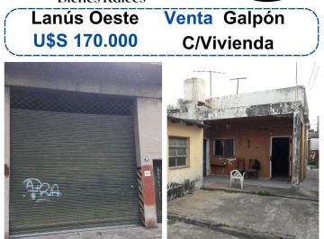Bodega-Galpón de 3 ambientes, Lanús · Venta de Galpón con Vivienda de 3 Ambientes en Lanús Oeste