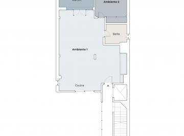 Departamento de 2 ambientes, Congreso · Semipiso, Balcón, 70 m², un Cuarto, Apto Profesional. Dueño Directo!