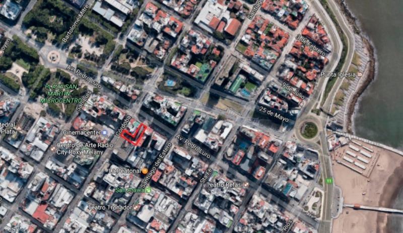 Terreno en L de 818 m² sobre Av. Luro y calle Córdoba
