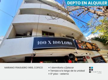 Departamento de 2 ambientes, Córdoba · Alquiler Fragueiro 1446. 1 Dormitorio. Terraza. Alta Córdoba. Cofico. Externo. Moderno. Piso 6