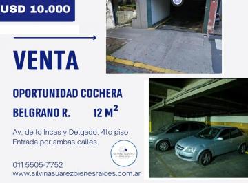 Garage , Belgrano · Venta de Cochera - 12 m² Cubierta - Belgrano R