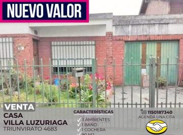 RUS-RUS-8044_2 · Venta Casa 3 Ambientes Villa Luzuriaga