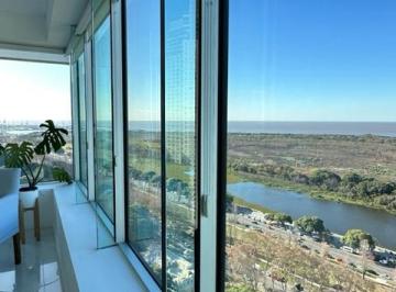 Departamento de 3 ambientes, Puerto Madero · Alquiler Tres Ambientes en Puerto Madero. Torre Renoir - Piso 25 - Vista Al Río