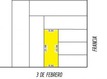 Terreno , Rosario · Venta Terreno Para Construcción - 3 de Febrero y Francia