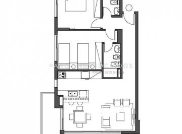 Foto1 · Apartamento en Venta de 2 Dorm. en Punta del Este.