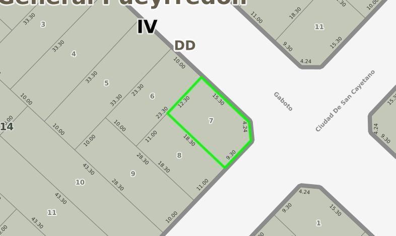 Lote en esquina de 220m²