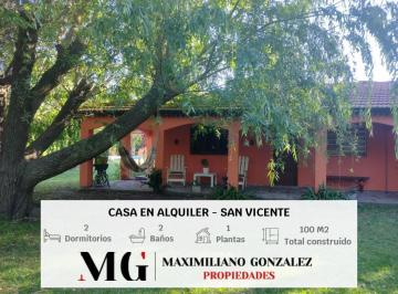 Casa · 100m² · 3 Ambientes · 1 Cochera · Casa en Alquiler - San Vicente, Canning