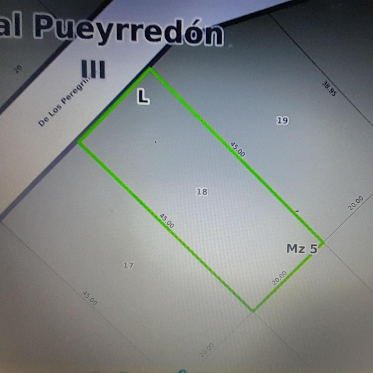 Lote de terreno 900 m² en Sierra de los Padres