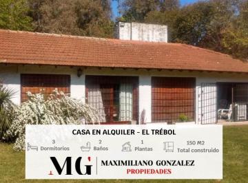 Casa · 150m² · 4 Ambientes · Casa en Alquiler Temporal Anual - Barrio El Trébol, La Unión - Ezeiza