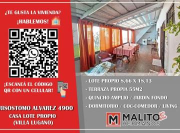 Foto · Venta Casa Lote Propio 1 Dormitorio Quincho y Terraza en Villa Lugano