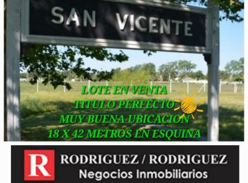 Terreno , San Vicente · Lote en Esquina de Excelentes Dimensiones Listo Para Escriturar