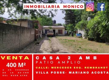 Casa · 70m² · 1 Dormitorio · 3 Cocheras · Venta Casa 2 Amb en Mariano Acosta