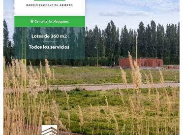 Terreno · 360m² · Terrenos en Venta en Centenario Neuquen Loteo La Consuelo