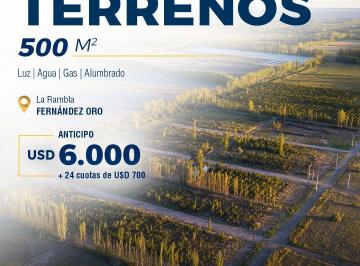 YPR-YPR-29_2 · Terrenos en Venta, Fernández Oro, La Rambla