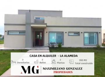 Casa · 200m² · 4 Ambientes · Casa en Alquiler Temporal - La Alameda, Canning