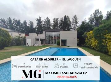 Casa · 200m² · 4 Ambientes · 3 Cocheras · Casa en Alquiler - El Lauquen