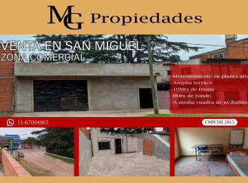 Departamento de 1 ambiente, San Miguel · Monoambiente en Venta