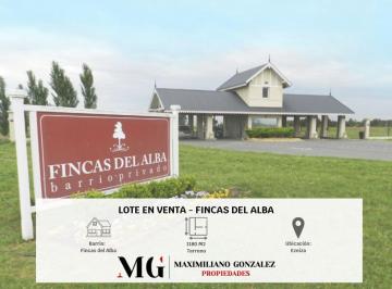 Terreno · 1180m² · Lote en Venta Fincas del Alba