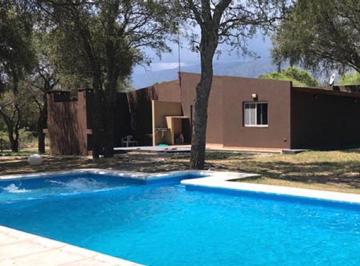 Vista desde piscina de casa y las sierras · Dos Casas Ubicadas a 15 Minutos de La Villa de Merlo, en Club de Campo Privado.