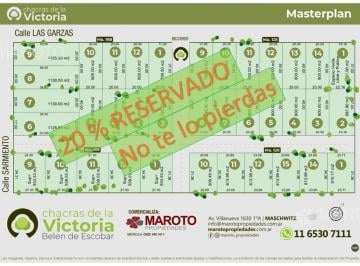 Terreno · 800m² · Terreno en Venta con Financiacion en Escobar - Maroto Propiedades