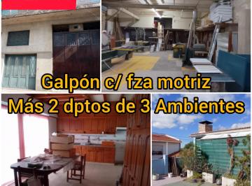 Bodega-Galpón de 7 ambientes, Lanús · Galpon C Fuerza Motriz Mas 2 Departamentos de 3 Ambientes en Planta Alta, Lanus