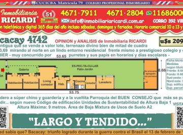 Terreno · 153m² · Largo y Tendido Caserón Tipo Chorizo Lote 8,66 X 53.59