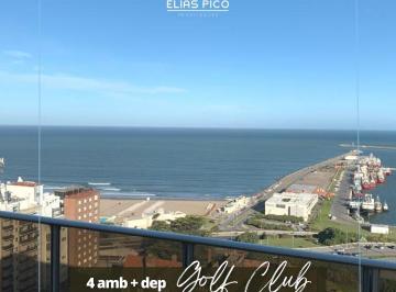 Departamento · 135m² · 3 Dormitorios · 2 Cocheras · Alquiler Temporario - 4 Amb (+ Dep) Vista Al Mar y Golf Club Mdp
