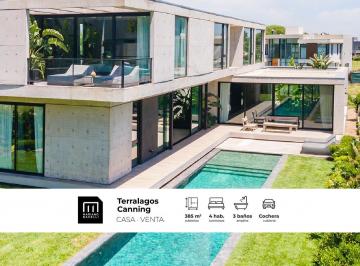 Casa · 385m² · 5 Ambientes · 2 Cocheras · Casa en Venta en Barrio Privado Terralagos, Canning