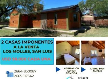 Casa de 4 ambientes, Los Molles · Venta de Dos Casas en Los Molles, San Luis. Imponentes.