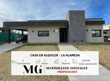 Casa · 200m² · 5 Ambientes · 1 Cochera · Casa en Alquiler - La Alameda, Canning - Ezeiza