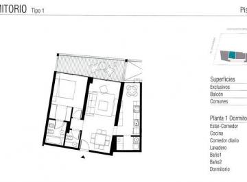 Departamento Venta 113m² de 2 ambientes · Venta Departamento 1 Dormitorio en Rosario - Avellaneda Bis 1080 11º "03" Brisa