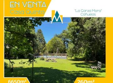 Quinta vacacional · 260m² · 4 Ambientes · 5 Cocheras · Casa Quinta en Venta Barrio Peluffo "La Garza Mora"