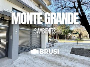 Departamento · 66m² · 3 Ambientes · 1 Cochera · Venta Departamento 3 Ambientes con Cochera en Monte Grande Centro