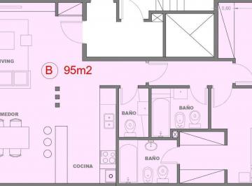 Departamento · 85m² · 3 Ambientes · Depto 3 Ambientes Suite Balcon Terraza Ramos Mejia (3b)
